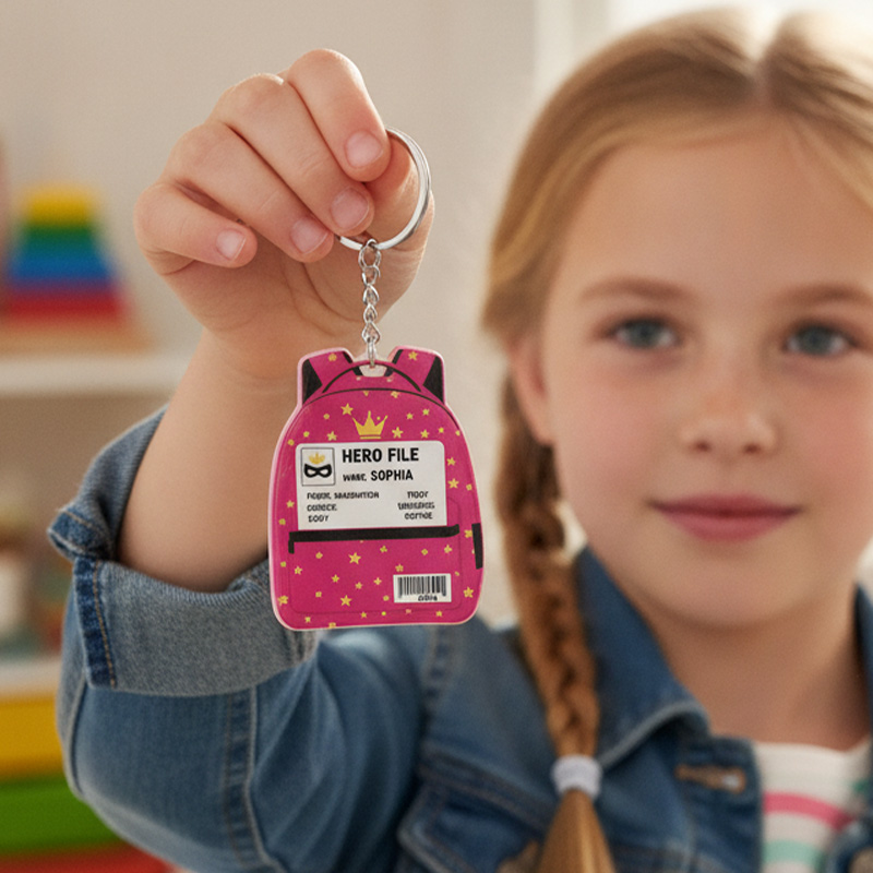 Personalized Hero File Super Kid Backpack Shape Name Powers And Weakne