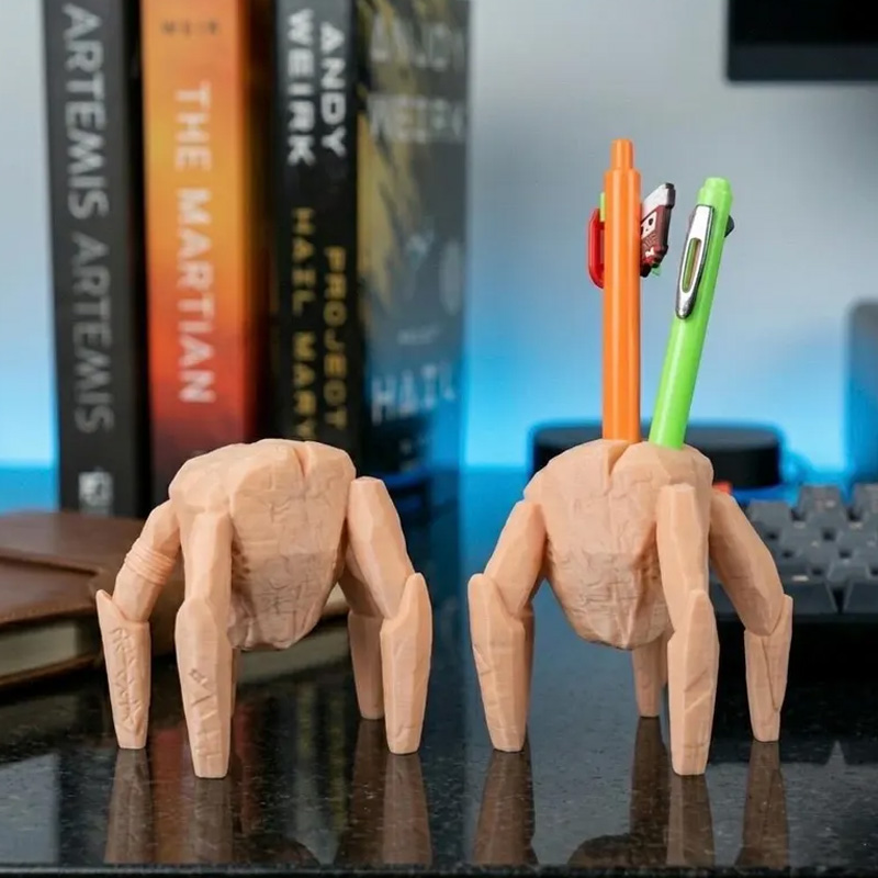 Personalized Funny Desk Buddy Clay Style Geek Office Gift Quirky Pen Holder For Fans Rocky Figurine 3D Printed Movie Pen Holder Themed