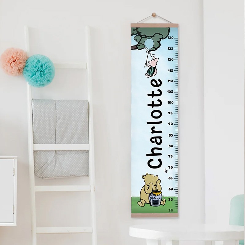 Personalized Classic the Bear Height Growth Chart for Children