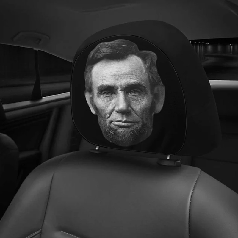 Personalized Car Headrest Covers Halloween Patriotic Passengers 