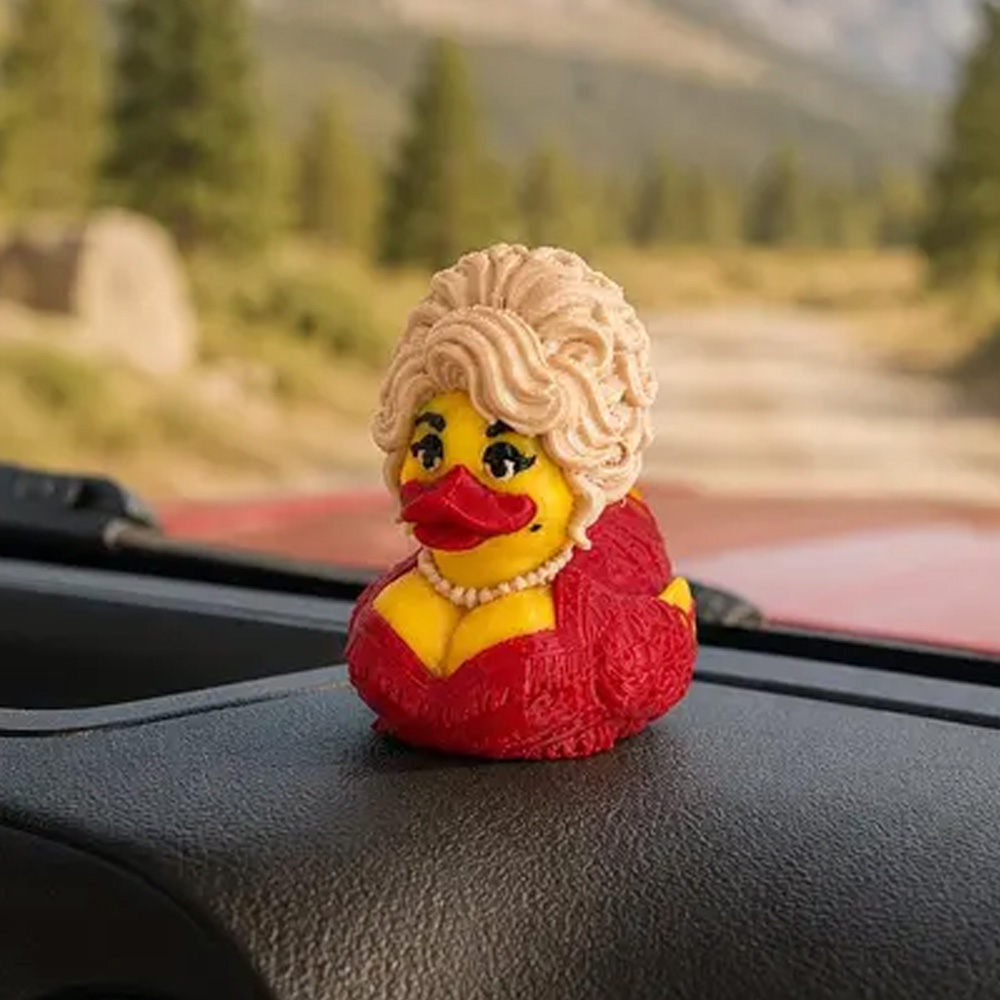 Dolly Parton Duck 3D Printed Dolly Duck Country Music Dashboard Duck Dolly Parton Gift