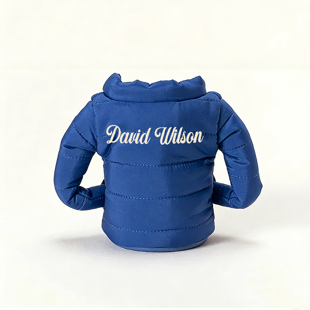 Personality Puffy Beer Jacket Insulated Can Cooler Novelty Puffer Vest Sleeve For Beer And Cans Fun Gift For Beer And Cola Lovers