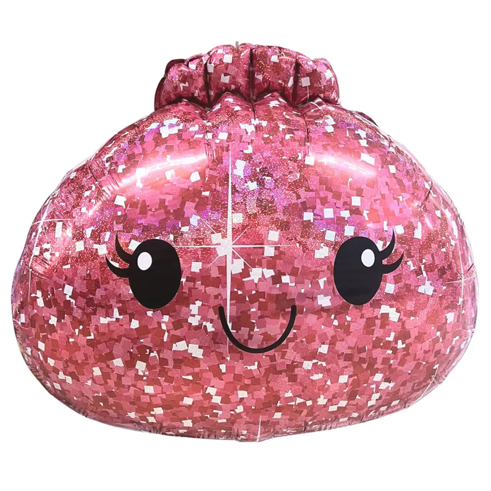 Cute Dumpling Balloons Bao Bun Kawaii Glitter Squishy Party Decor a Little Dumpling Is on the Way Dumpling Birthday