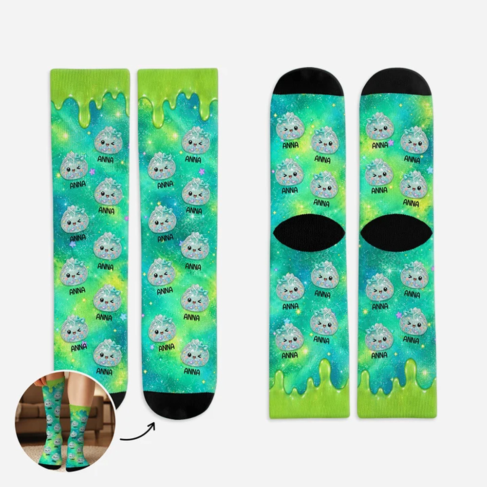 Personalized Gifts for Girls Boys Dumpling Socks