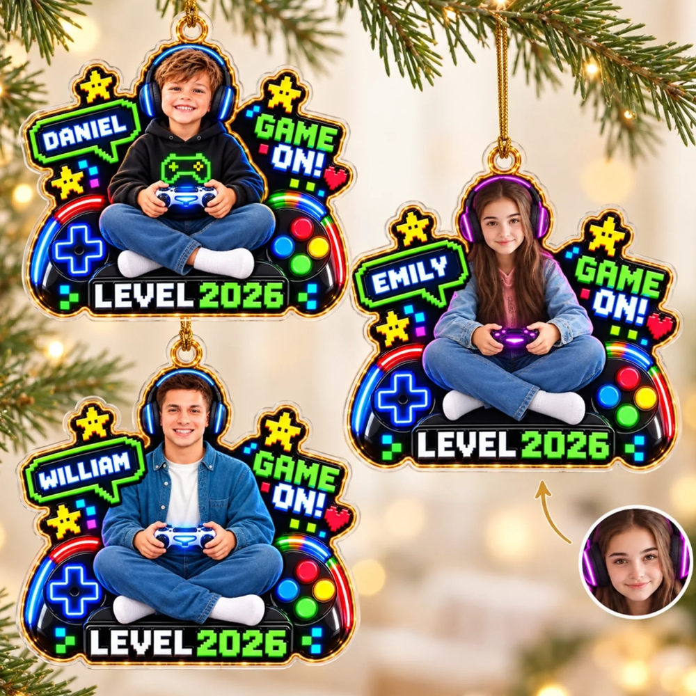 Personalized Acrylic Ornament Custom Photo Game On Gifts For Kids Game