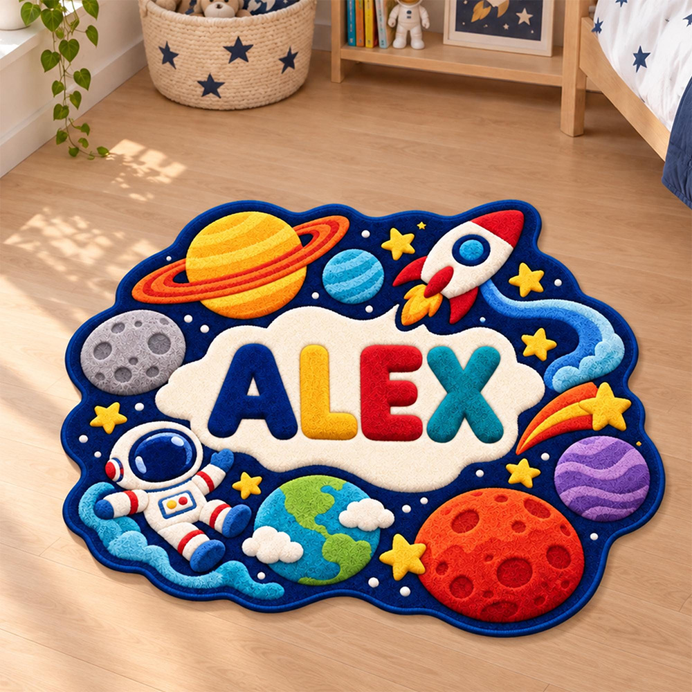 Personalized 3D Irregular Nursery Play Rug Dream Horse Rug Gift for Toddler Kids