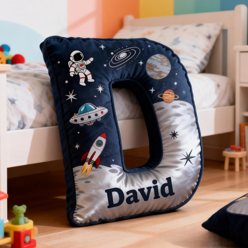 Personalized Dream Space Interstellar with Name Graphic 3D Print Pillow Christmas Gift for Kids 