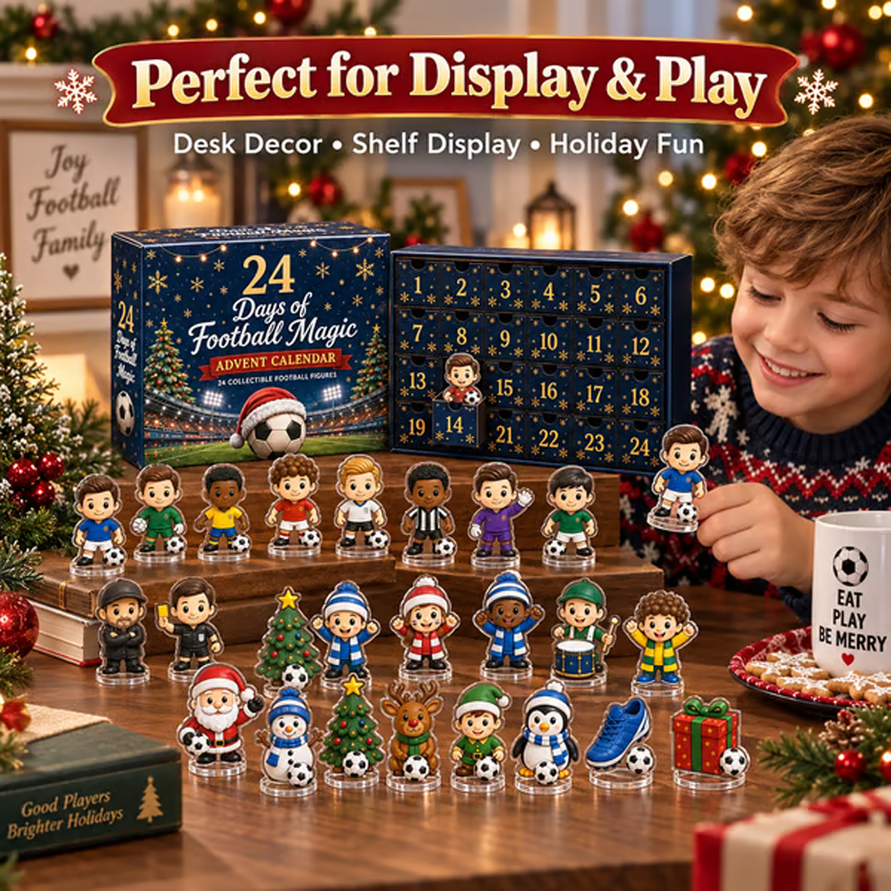 24-Day Christmas Advent Calendar Football Team Collectible Figures