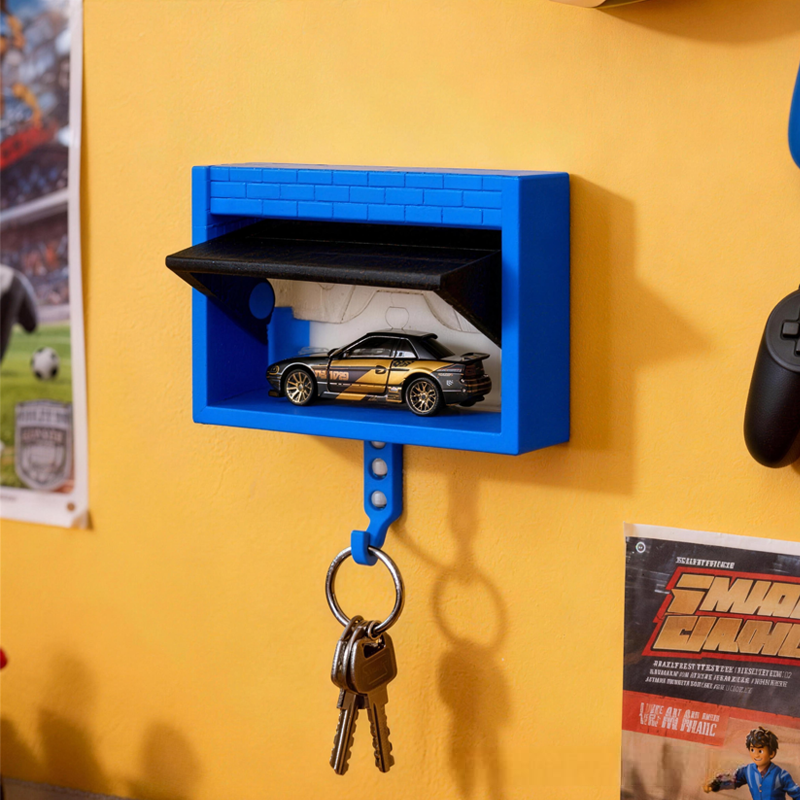 Automotive Wall Decor Key Organizer with Opening Door Birthday Gift for Kids Kids Room Decor
