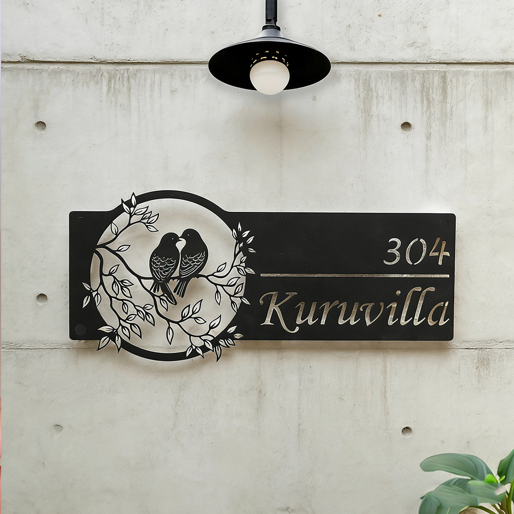 Personalized Couple Photo Metal House Number Sign Personalized Family Name Door Plaque For Home Address Decor And Housewarming Gifts