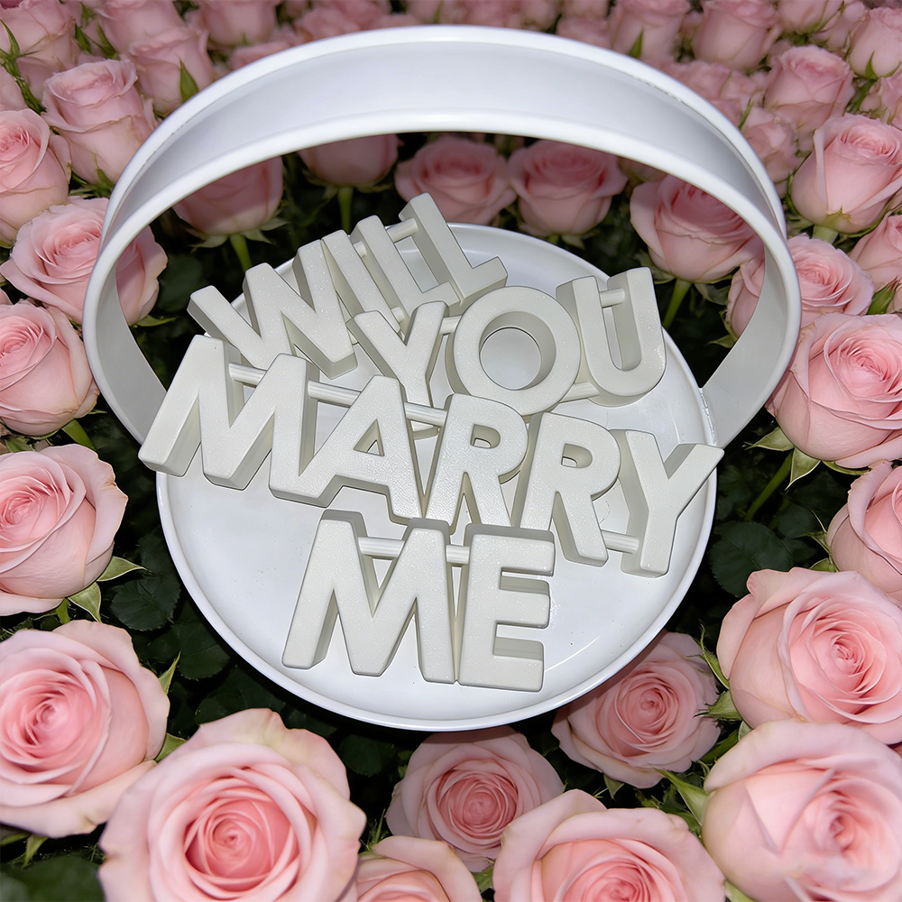 Personalized 3D Printed Will You Marry Me Sand Stamp Set Reusable Beach Proposal Stamps Ideal For Romantic Beach Marriage Proposals