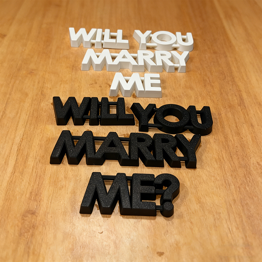 Personalized 3D Printed Will You Marry Me Sand Stamp Set Reusable Beach Proposal Stamps Ideal For Romantic Beach Marriage Proposals