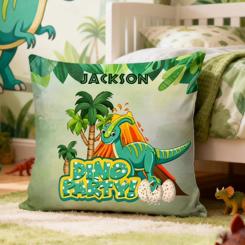 Personalized Dinosaur To Go To Sleep Pillow Birthday Gifts for Kids Dinosaur Lovers Gifts