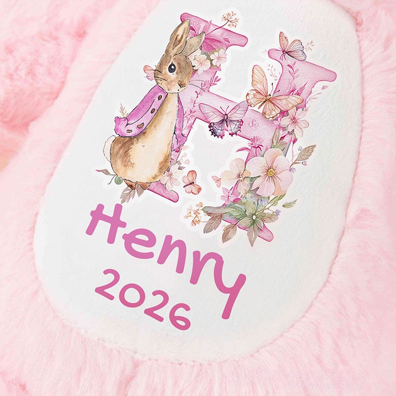 Personalized Baby Gift Theme Custom Name Soft Plush Bunny in Multiple Colors Cute Bunny Doll Toy