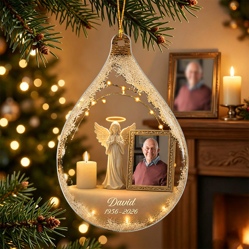 Personalized Photo Memorial Ornament Your Light Still Shines