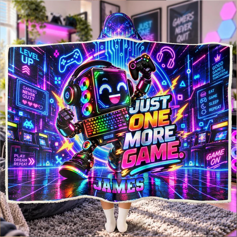 Personalized Blanket Can't Hear You I'm Gaming Funny Reading Blanket For Game Lovers
