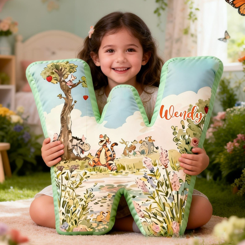 Personalized Cute Forest Bear Graphic 3D Print Pillow Birthday Gifts Funny Gifts Bear Lovers Gifts