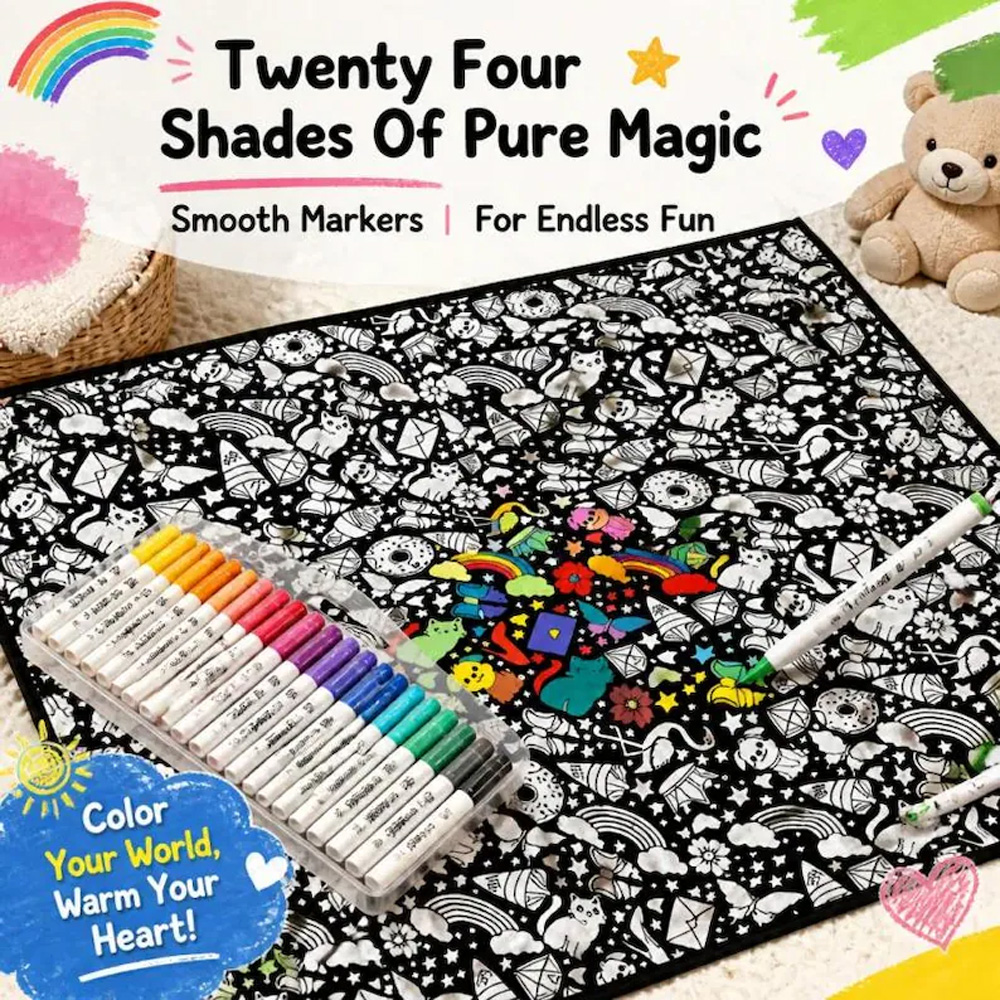 Personalized Doodle Art Blanket With Custom Name Blanket White Graffiti Kids Playroom Bedroom Blanket Fun
