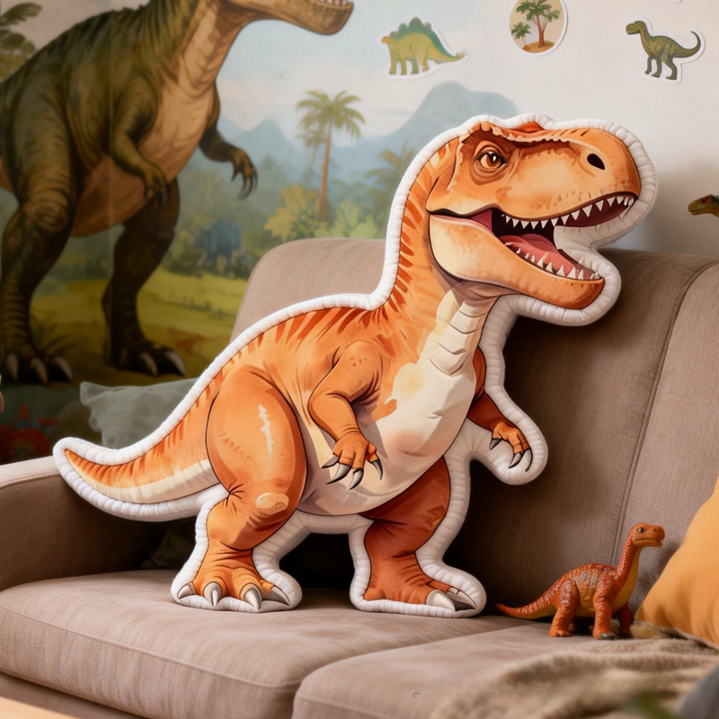 Personalized Cool Dinosaurs Graphic 3D Print Pillow Birthday Gifts Funny Gifts Dinosaurs Lovers Gifts