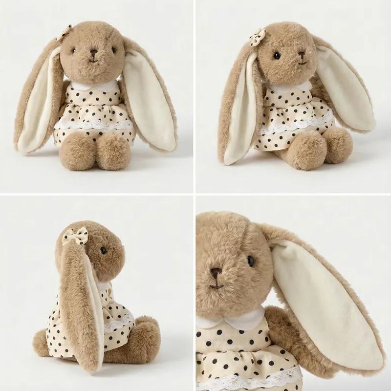 Personalized Name Easter Bunny Plushies Easter Gifts Plush Bunny with Name Easter Gift for Boys Girls