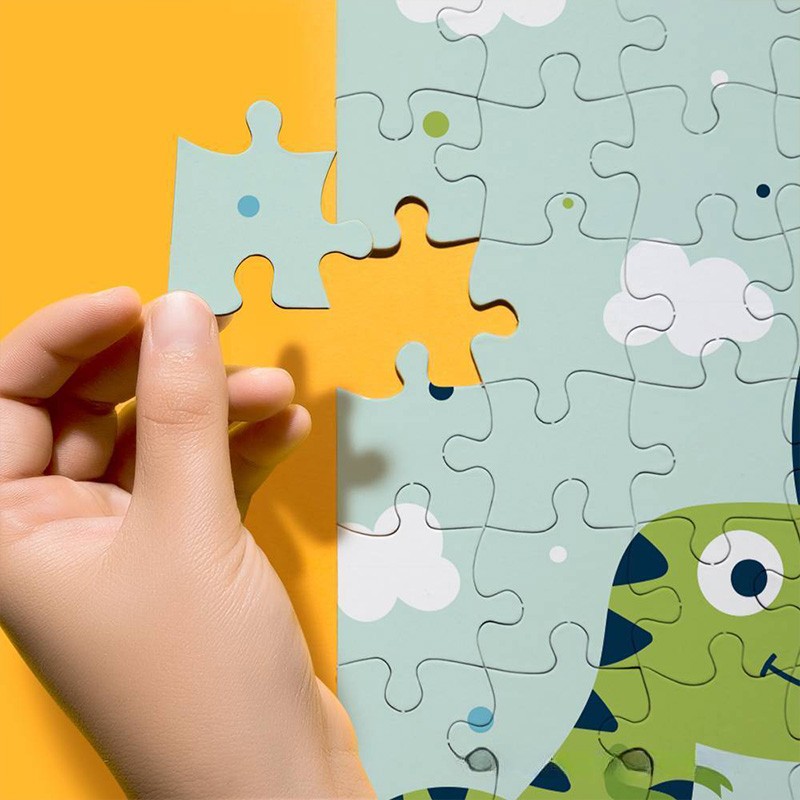 Personalized Dinosaur Adventure Puzzle with Custom Name and Photo Perfect for Fun and Educational Playtime Kid Photo Puzzle