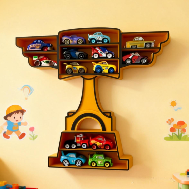 Mini Piston Cup Trophy Shelf Storage For Mini Racers Matchbox Toys Gifts for Kids and Collectors