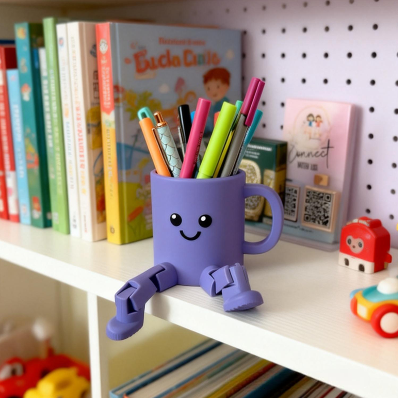 Pencil Holder Cutie Desk Organizer Birthday Gift for Kids Kids Room Decor Cute Office Gift