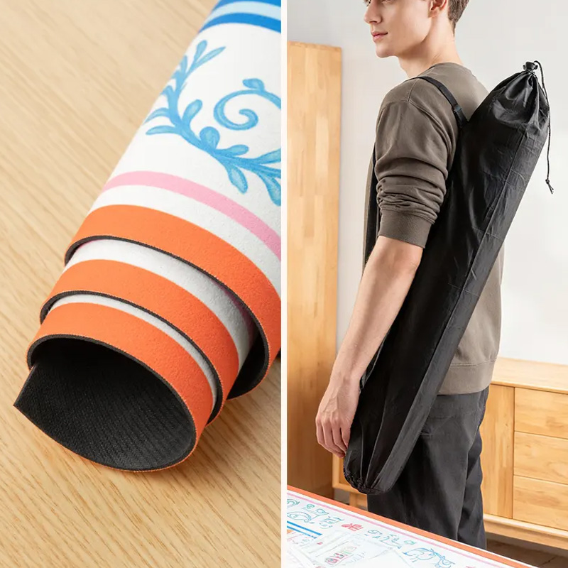 Personalized Floral Pattern Custom Name Waterproof Non Slip Table Protector Family Gift Mahjong Mat