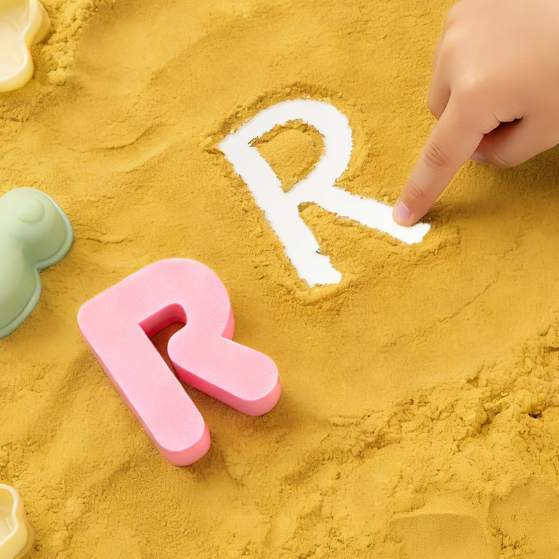 Personalized Multicolor Alphabet 3D Printed Sand Mold Beach Toys Vacation Essentials Birthday Gift for Family Kids