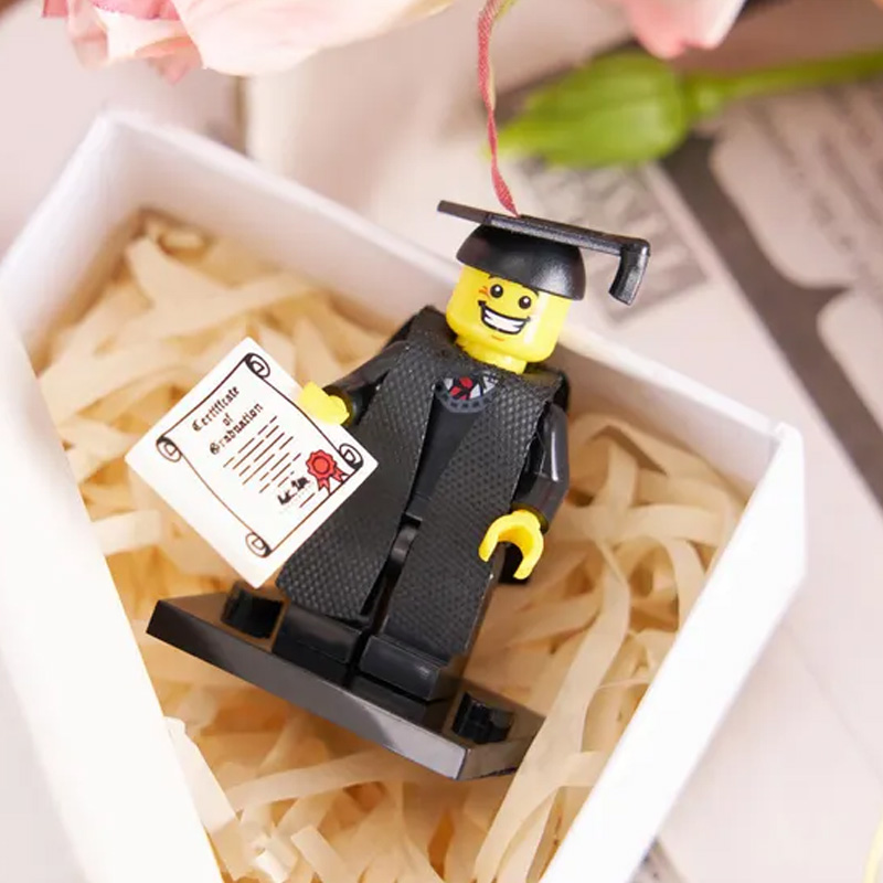 Graduation Bricks Graduate Minifigure Brick Figures Congratulations Grad Gift for Kids