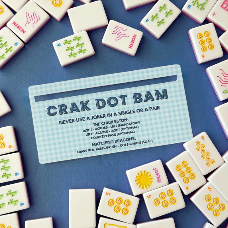 Personalized Acrylic Mahjong Line Reader with Name Mahjong Accessory Birthday Gift for Mahjong Lovers