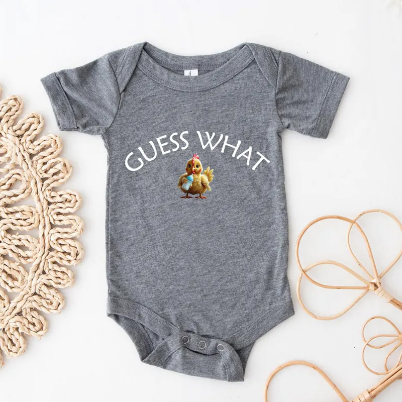 Guess What Chicken Butt Bodysuit Funny Bodysuit Cute Baby Shower Gift and Announcement Gift