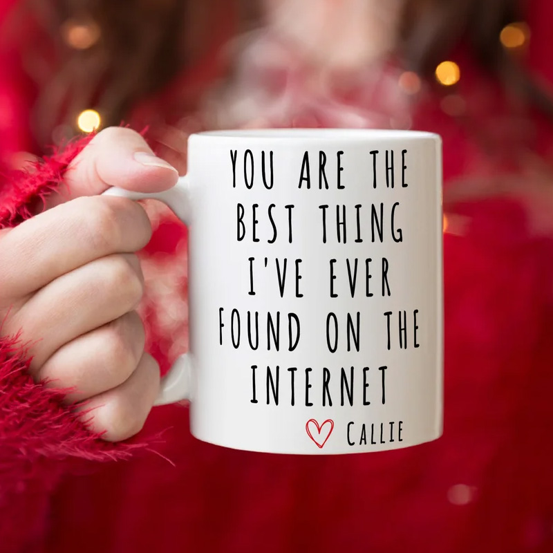 Personalized You Are The Best Thing Gratitude Text White Ceramic Mug with Name Daily Use Birthday Gift for Family Friends