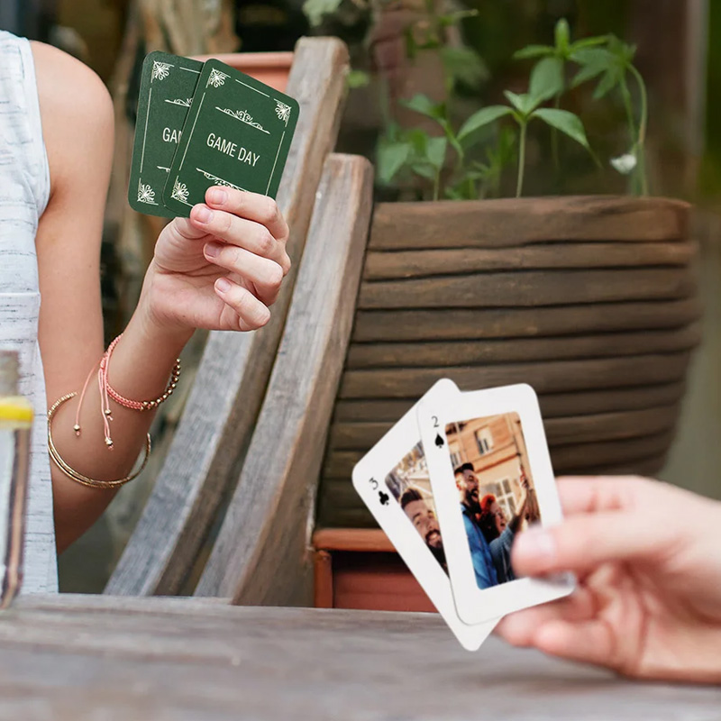 Personalized Photo Playing Cards with Text 54 Card Deck Board Game Party Favor Entertainment Housewarming Gift for Family Friends