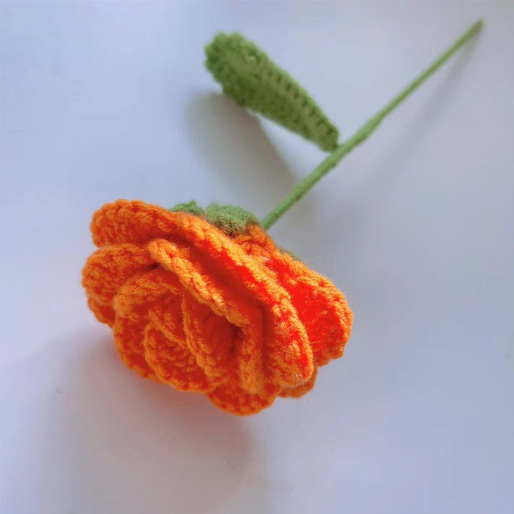 Handmade Crochet Flower Bouquet Customizable Artificial Floral Arrangement Ideal For Weddings Thank You Gifts And Valentine’s Day