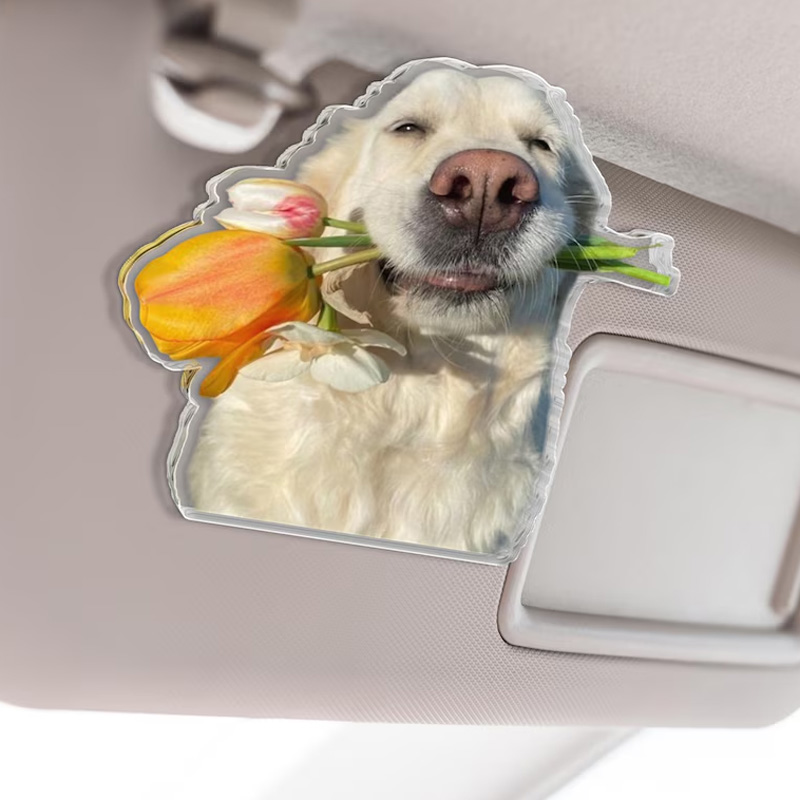 Personalized Custom Photo Picture Memory Keepsake Unique Family Gift Cute Decorative Accessory for Vehicle Personalized Car Visor Clip