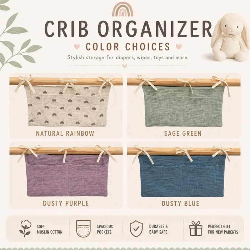 Personalized Car Backseat Organizer Kids Car Caddy with Knit Name Cotton Toy Storage