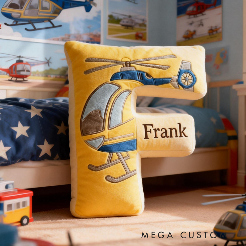 Personalized Letter Pillow Custom Initial Name Cushion for Kids Nursery Decor Gift Soft Alphabet Pillow Baby Bedroom Toddler Room Gift