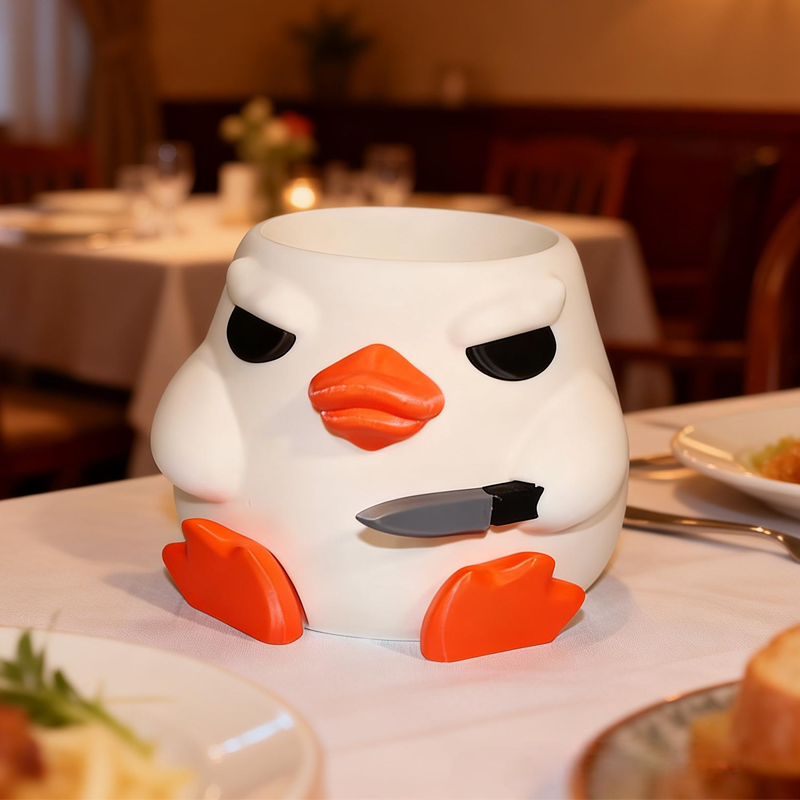 Angry Goose Ice Cream Pint Holder 3D Printed Cozy Birthday Gifts for Kids