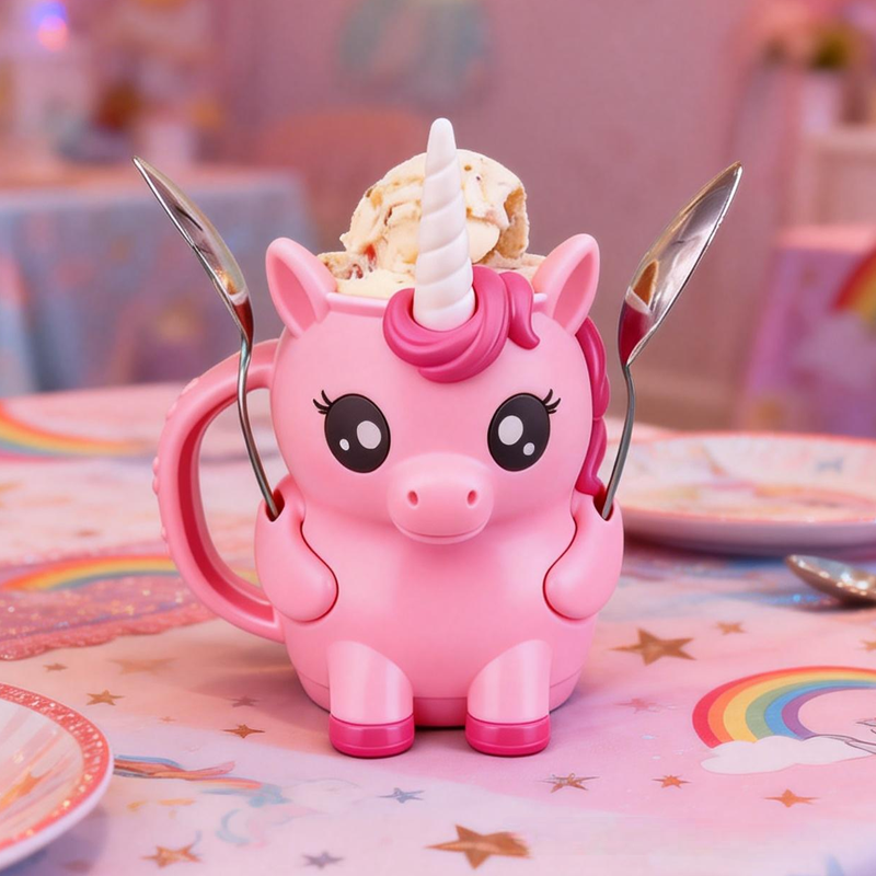 Pink Dream Horse Ice Cream Pint Holder 3D Printed Cozy with Spoon Slot