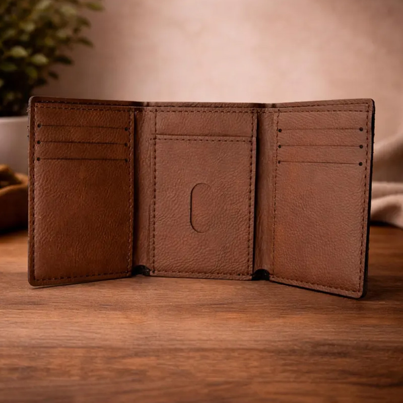 Personalized Kids Wallet Engraved Trifold Wallet for Boys Custom Name Wallet Gift for Kids