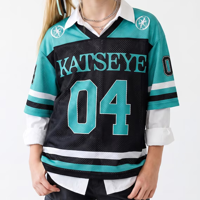 Personalized Katseye Jersey Shirt Kpop Fan Merch Jersey Unisex Katseye Shirts for Teen Girl Gift for Eyekons