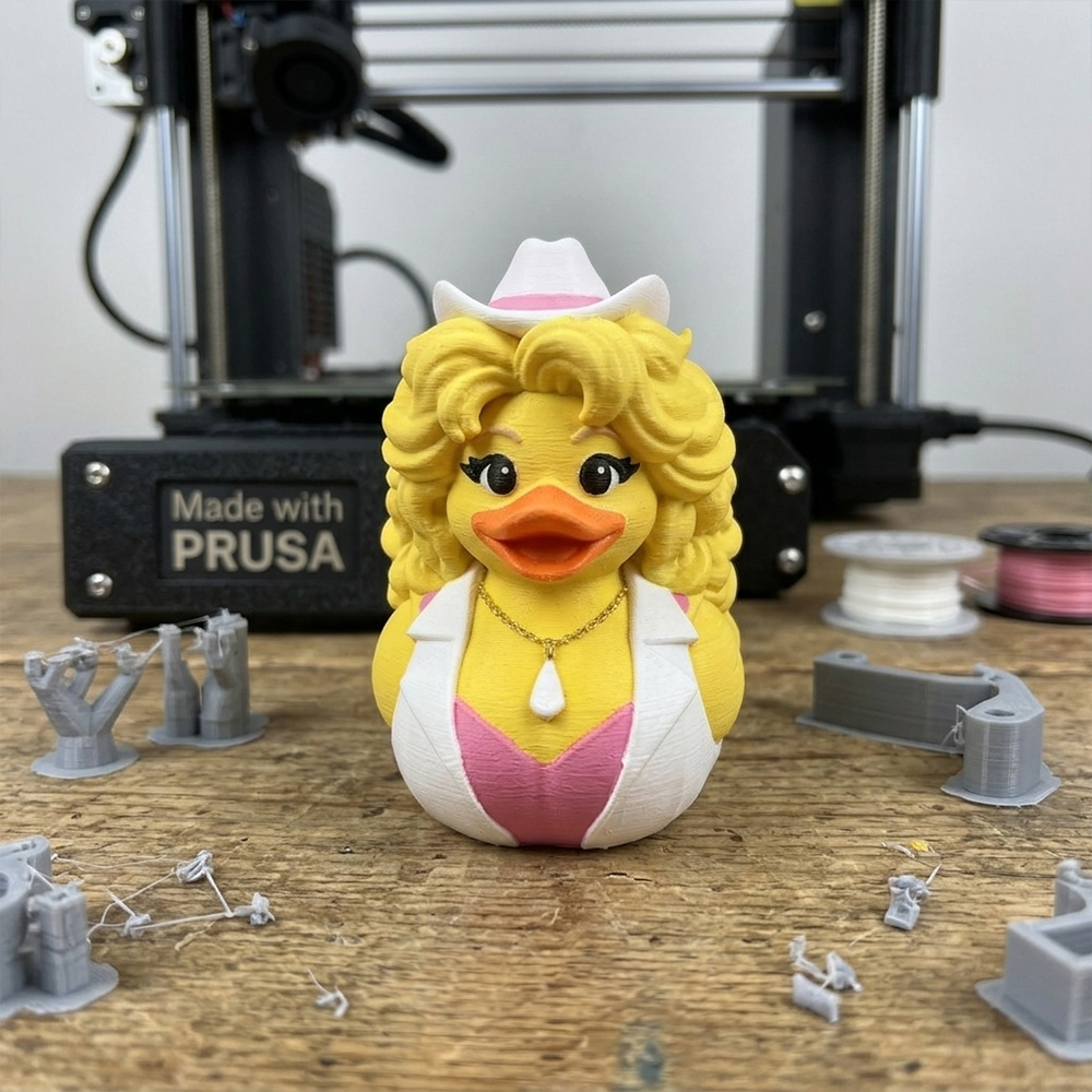 Dolly Parton Duck 3D Printed Dolly Duck Country Music Dashboard Duck