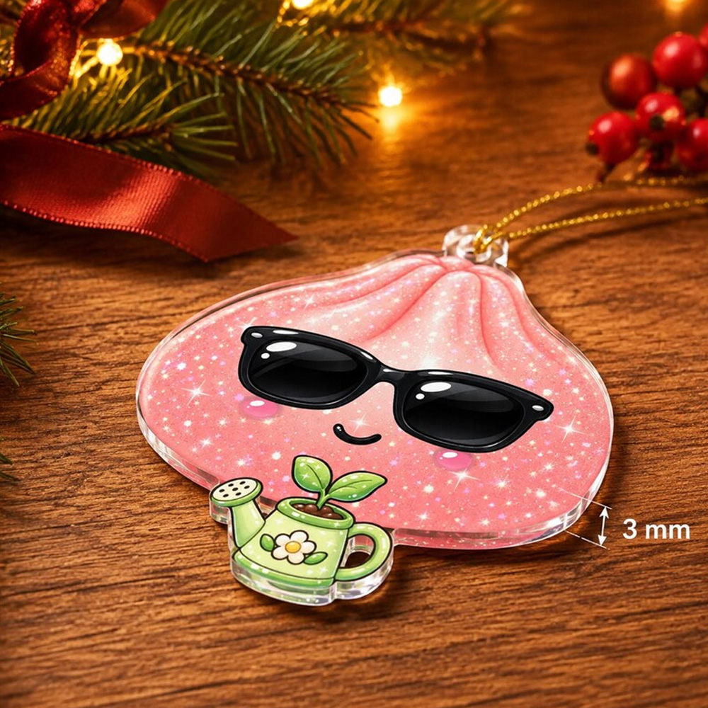 Personalized Cute Dumpling Ornament With Custom Name Colorful Holiday Tree Keepsake Gift For Kids