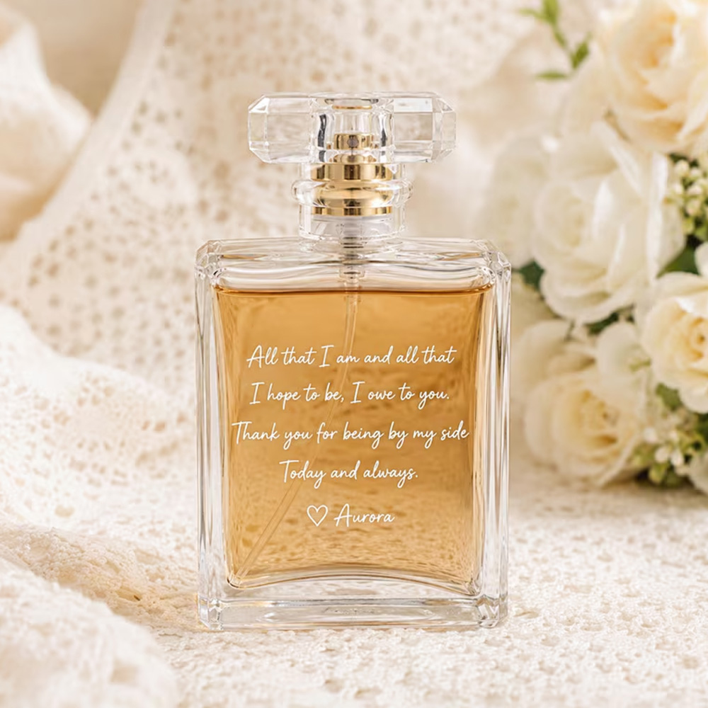 Personalized Refillable Perfume Bottle for Mom Mother of The Bride Mother of the Groom Thank you Wedding Gift Custom Photo Perfume Bottle 
