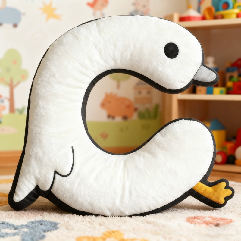 Personalized Animal Letter Custom Name Soft Decorative Gift Cute Animal Style Cozy Nursery Sweet Baby Room Playtime Fun Graphic 3D Print Pillow