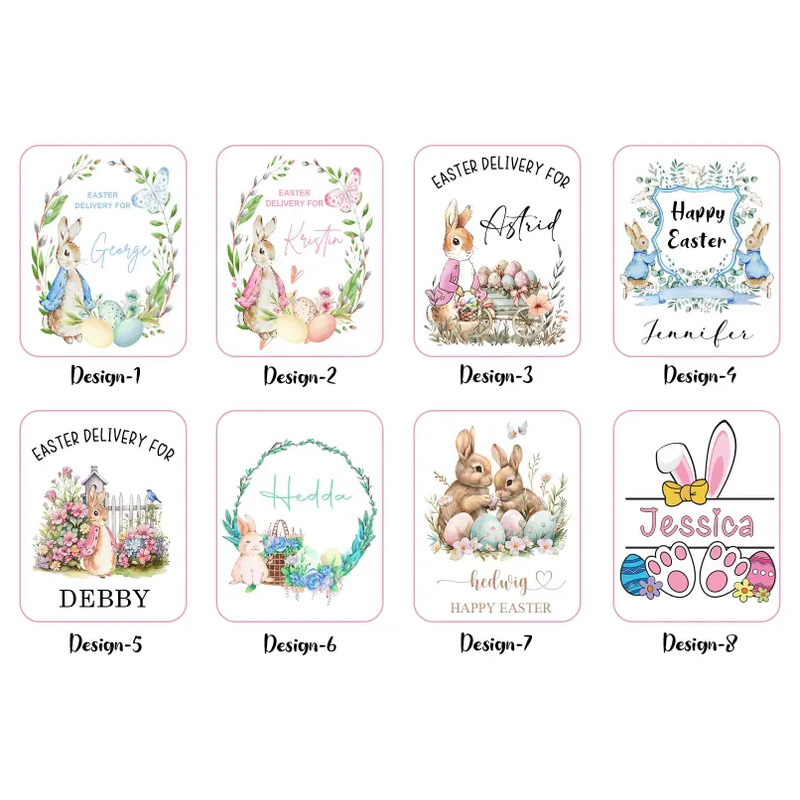 Personalized Easter Sack Easter Egg Hunts Custom Bunny Sack for Kids Easter Gifts for Boys Girls Easter Gift Bag Easter Decor Easter Party