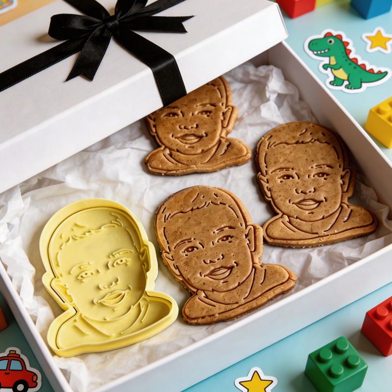 Personalized Your Photo Likeness Custom Portrait Family Celebration Handmade Gift Cookie Cutter