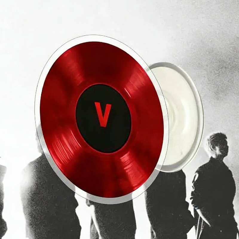 Kpop Inspired Colorful Vinyl Record Member Names Stylish Car Mount Stand Music Art Magnetic Phone Holder