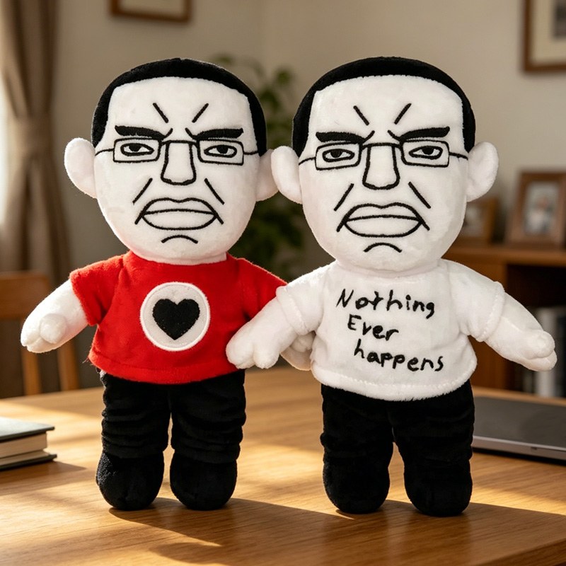 Funny Angry Face Meme Plush Doll Set Internet Chud Expression Toy Soft Stuffed Figure Gift Collectible Chud Soyjak Chudjak Plush